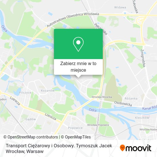 Mapa Transport Ciężarowy i Osobowy. Tymoszuk Jacek Wrocław