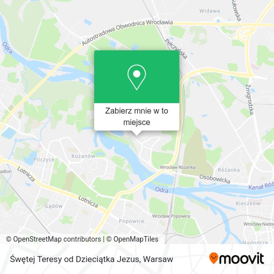 Mapa Śwętej Teresy od Dzieciątka Jezus