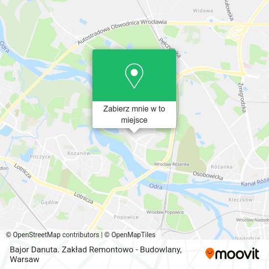 Mapa Bajor Danuta. Zakład Remontowo - Budowlany