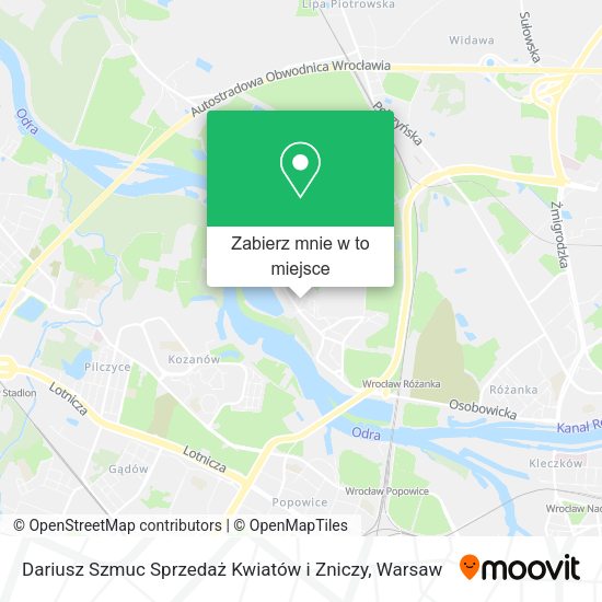 Mapa Dariusz Szmuc Sprzedaż Kwiatów i Zniczy