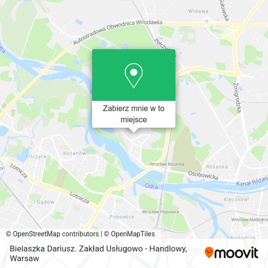 Mapa Bielaszka Dariusz. Zakład Usługowo - Handlowy