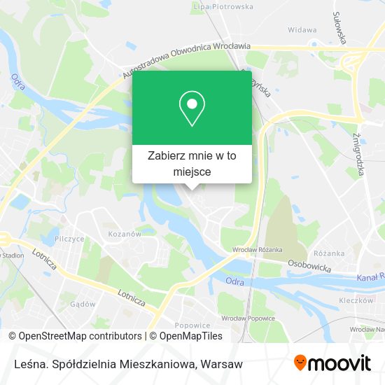 Mapa Leśna. Spółdzielnia Mieszkaniowa