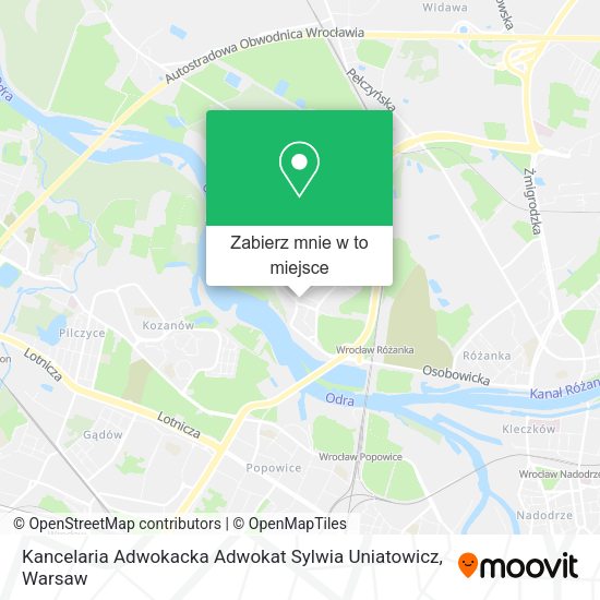 Mapa Kancelaria Adwokacka Adwokat Sylwia Uniatowicz