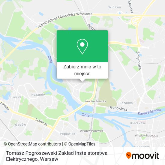 Mapa Tomasz Pogroszewski Zakład Instalatorstwa Elektrycznego