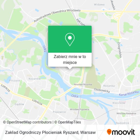 Mapa Zakład Ogrodniczy Płocieniak Ryszard