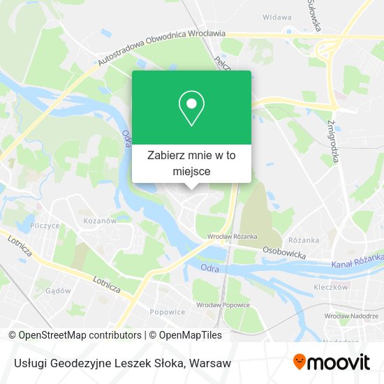 Mapa Usługi Geodezyjne Leszek Słoka