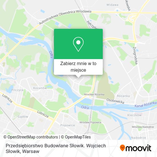 Mapa Przedsiębiorstwo Budowlane Słowik. Wojciech Słowik