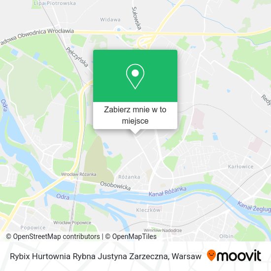 Mapa Rybix Hurtownia Rybna Justyna Zarzeczna