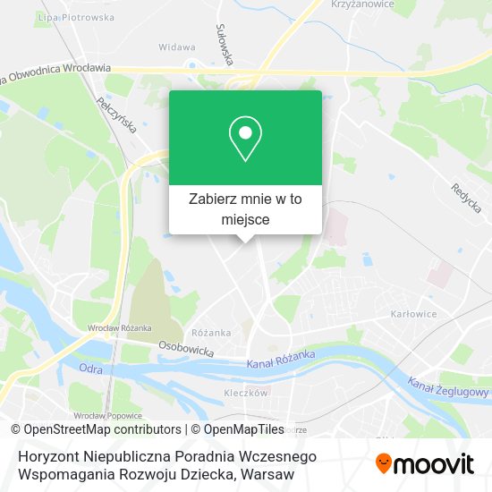 Mapa Horyzont Niepubliczna Poradnia Wczesnego Wspomagania Rozwoju Dziecka