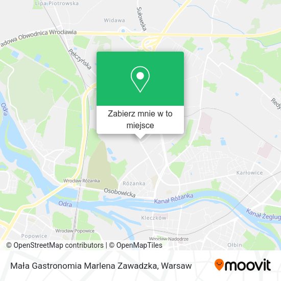 Mapa Mała Gastronomia Marlena Zawadzka