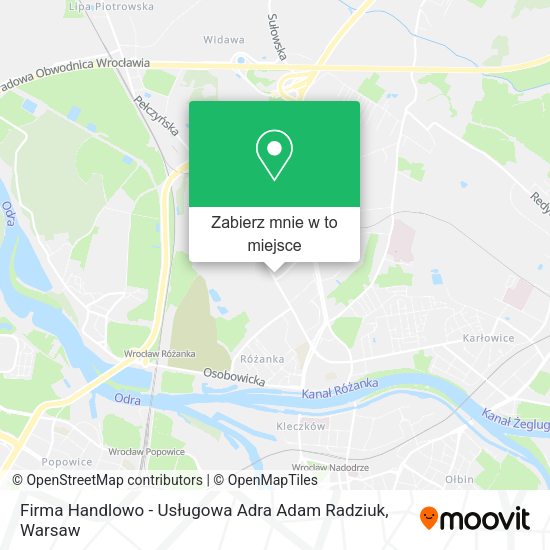 Mapa Firma Handlowo - Usługowa Adra Adam Radziuk