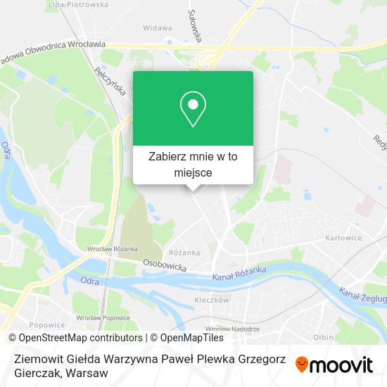 Mapa Ziemowit Giełda Warzywna Paweł Plewka Grzegorz Gierczak