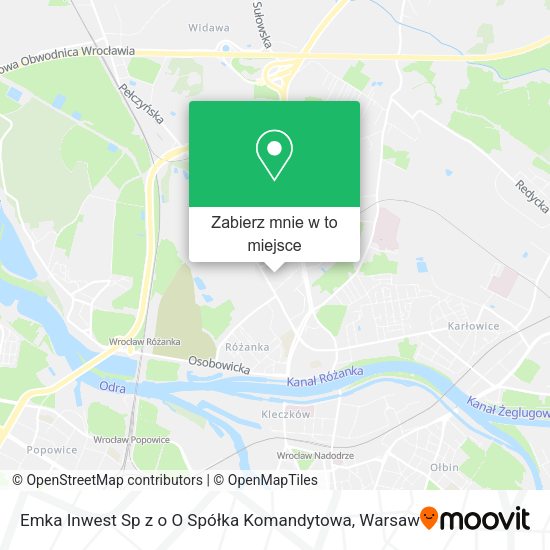 Mapa Emka Inwest Sp z o O Spółka Komandytowa