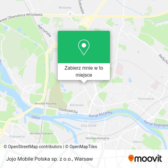 Mapa Jojo Mobile Polska sp. z o.o.