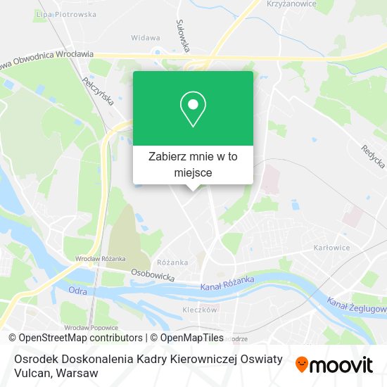 Mapa Osrodek Doskonalenia Kadry Kierowniczej Oswiaty Vulcan