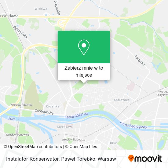 Mapa Instalator-Konserwator. Paweł Torebko