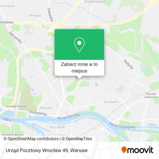 Mapa Urząd Pocztowy Wrocław 49