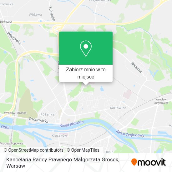 Mapa Kancelaria Radcy Prawnego Małgorzata Grosek