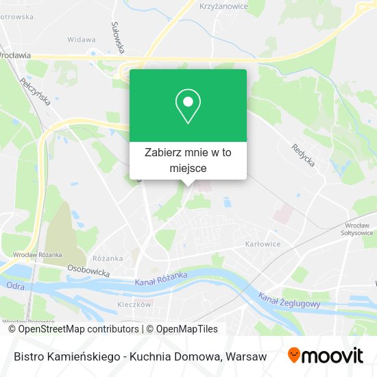 Mapa Bistro Kamieńskiego - Kuchnia Domowa