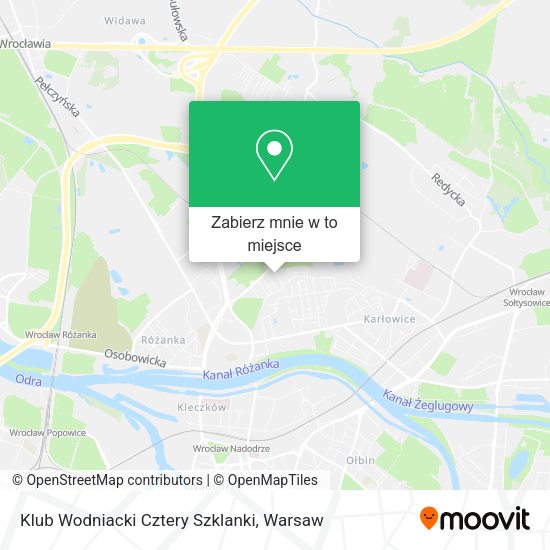 Mapa Klub Wodniacki Cztery Szklanki