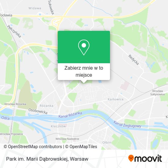 Mapa Park im. Marii Dąbrowskiej