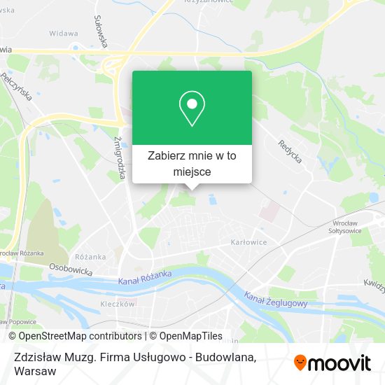 Mapa Zdzisław Muzg. Firma Usługowo - Budowlana