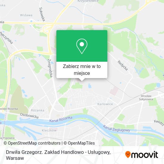 Mapa Drwiła Grzegorz. Zakład Handlowo - Usługowy