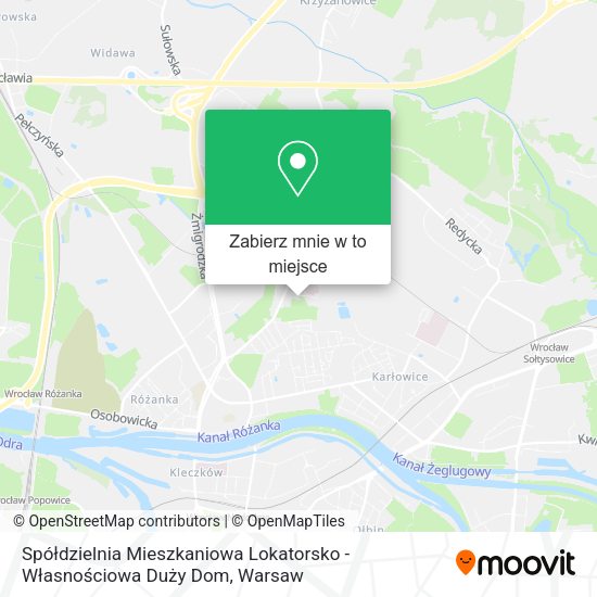 Mapa Spółdzielnia Mieszkaniowa Lokatorsko - Własnościowa Duży Dom