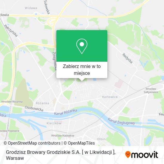 Mapa Grodzisz Browary Grodziskie S.A. [ w Likwidacji ]