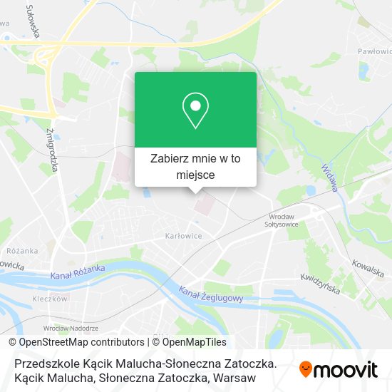 Mapa Przedszkole Kącik Malucha-Słoneczna Zatoczka. Kącik Malucha, Słoneczna Zatoczka