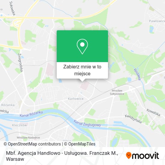 Mapa Mbf. Agencja Handlowo - Usługowa. Franczak M.