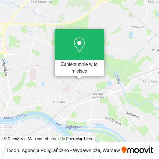 Mapa Teson. Agencja Poligraficzno - Wydawnicza