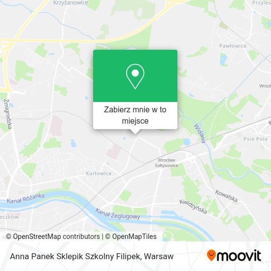 Mapa Anna Panek Sklepik Szkolny Filipek