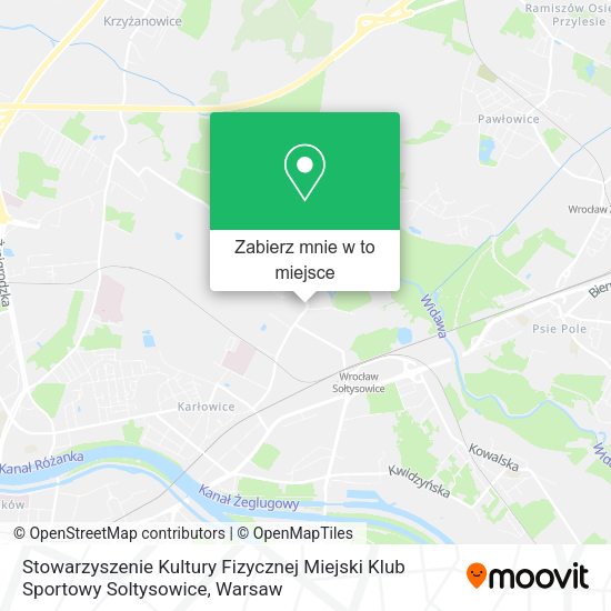 Mapa Stowarzyszenie Kultury Fizycznej Miejski Klub Sportowy Soltysowice