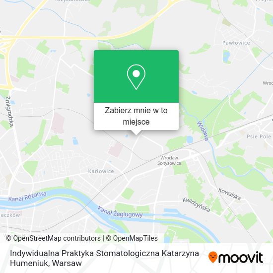 Mapa Indywidualna Praktyka Stomatologiczna Katarzyna Humeniuk