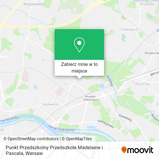 Mapa Punkt Przedszkolny Przedszkole Madelaine i Pascala