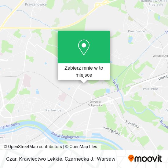 Mapa Czar. Krawiectwo Lekkie. Czarnecka J.