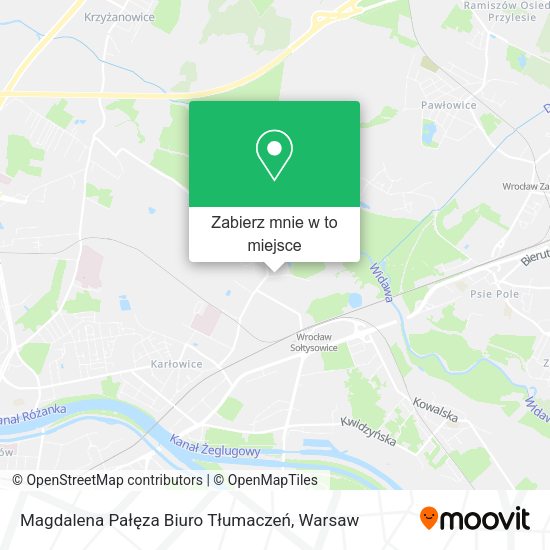 Mapa Magdalena Pałęza Biuro Tłumaczeń