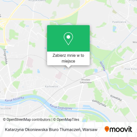 Mapa Katarzyna Okoniewska Biuro Tłumaczeń