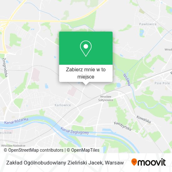 Mapa Zakład Ogólnobudowlany Zieliński Jacek