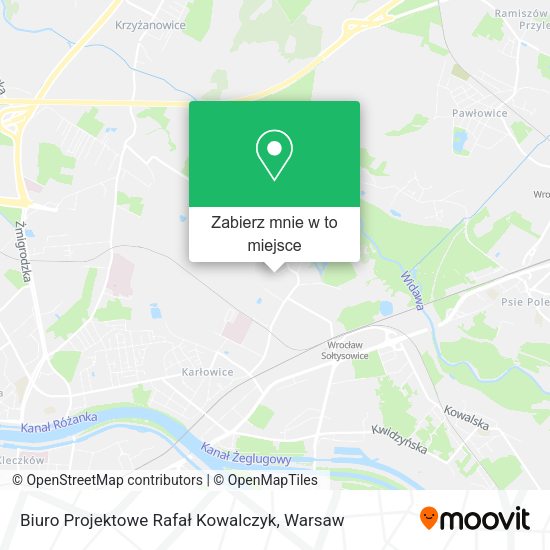 Mapa Biuro Projektowe Rafał Kowalczyk