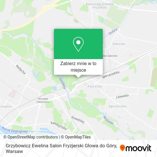 Mapa Grzybowicz Ewelina Salon Fryzjerski Głowa do Góry