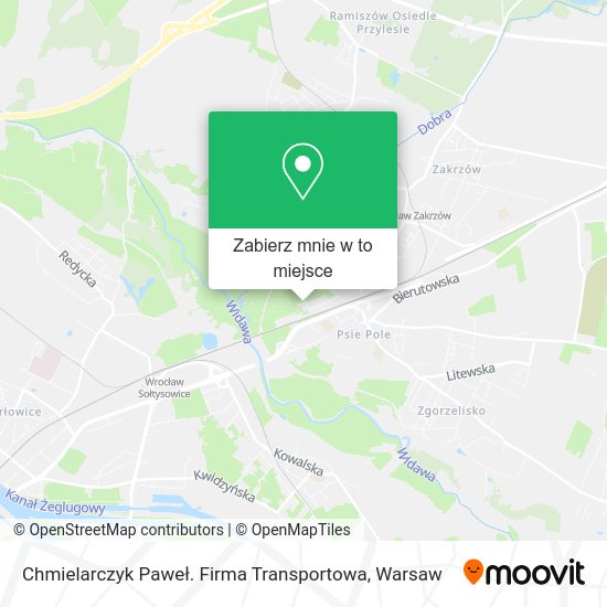 Mapa Chmielarczyk Paweł. Firma Transportowa