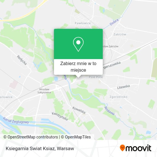 Mapa Ksiegarnia Swiat Ksiaz