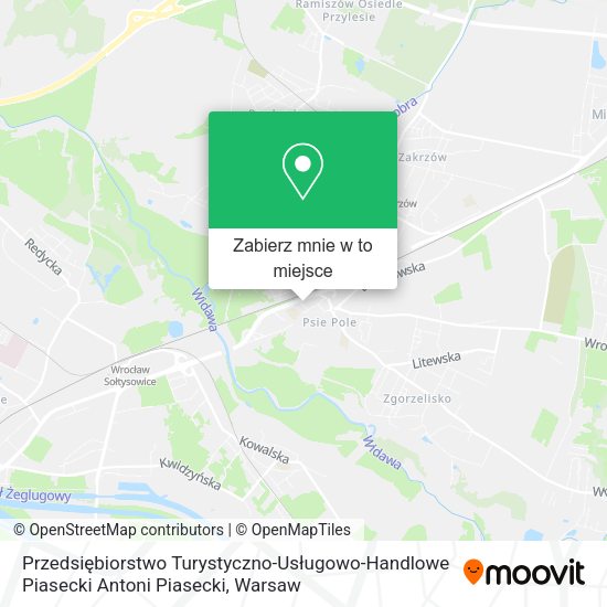 Mapa Przedsiębiorstwo Turystyczno-Usługowo-Handlowe Piasecki Antoni Piasecki