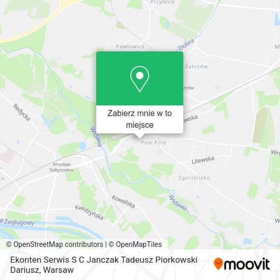 Mapa Ekonten Serwis S C Janczak Tadeusz Piorkowski Dariusz