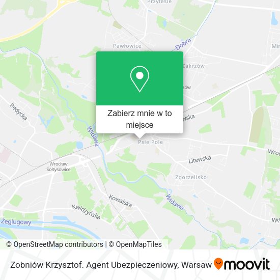 Mapa Zobniów Krzysztof. Agent Ubezpieczeniowy