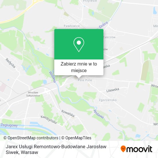 Mapa Jarex Usługi Remontowo-Budowlane Jarosław Siwek