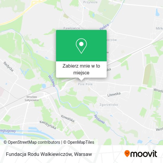 Mapa Fundacja Rodu Walkiewiczów