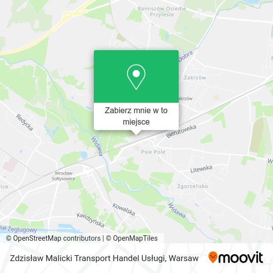 Mapa Zdzisław Malicki Transport Handel Usługi